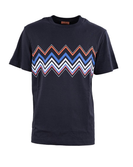 Shop MISSONI  T-shirt: Missoni crew neck t-shirt.
Slub cotton jersey.
Short sleeves.
Regular fit.
Composition: 100% Cotton.
Made in Tunisia.. US24SL0C BJ00J3-S72E2